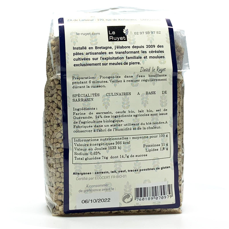 Fregola Sarda au Sarrasin – Ferme Le Ruyet