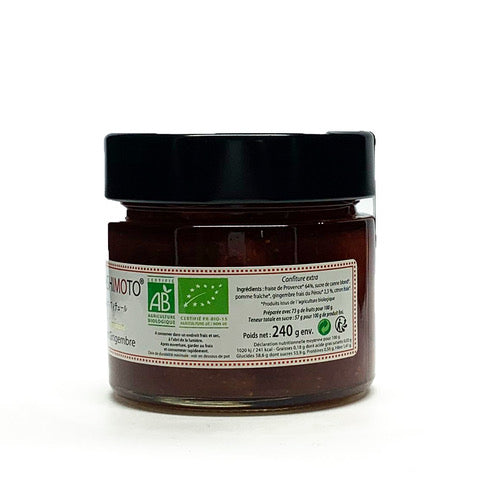 Confiture de Fraise de Provence et Gingembre Biomomo Hashimoto