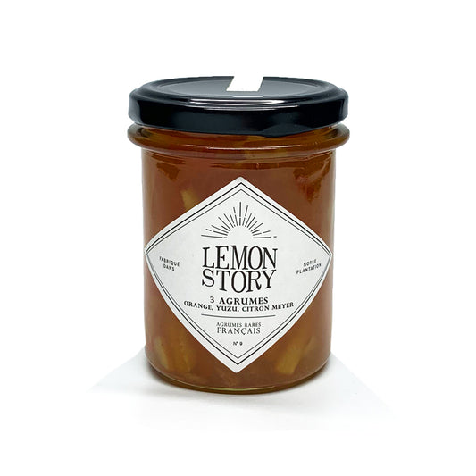 Marmelade 3 Agrumes (Yuzu, Orange et Citron Meyer) Lemon Story