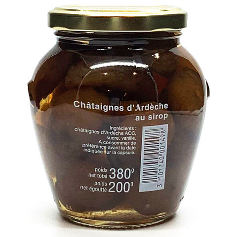 Châtaignes d'Ardèche au Sirop de la Maison Sabaton